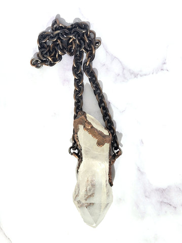 Self Healed Starbrary Quartz Amulet