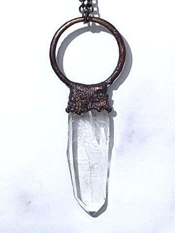 Lemurian Tabular Quartz Amulet