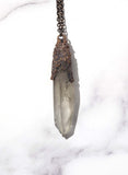 Smoky Lemurian Quartz Amulet