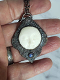 Labradorite Moon Goddess Amulet