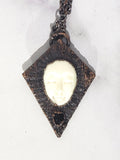 Obsidian Moon Goddess Amulet